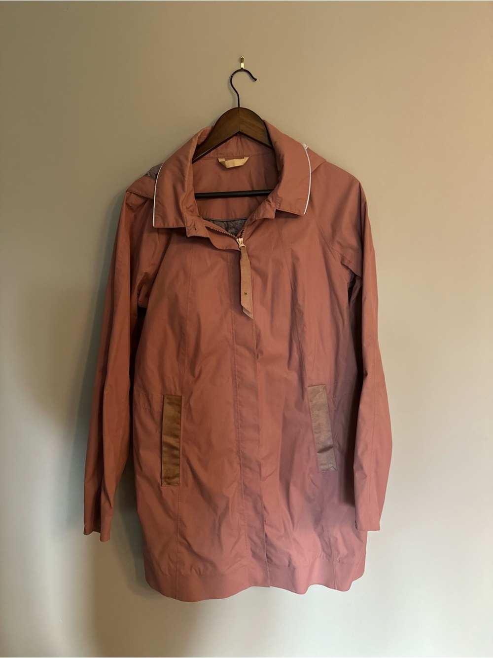 lululemon athletica Dusty Rose Rain Coat with removable hood